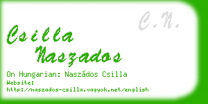 csilla naszados business card